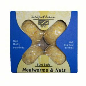 Mealworms & Nuts Suet Balls - 4pk